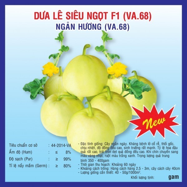 HẠT GIỐNG DƯA LÊ SIÊU NGỌT F1